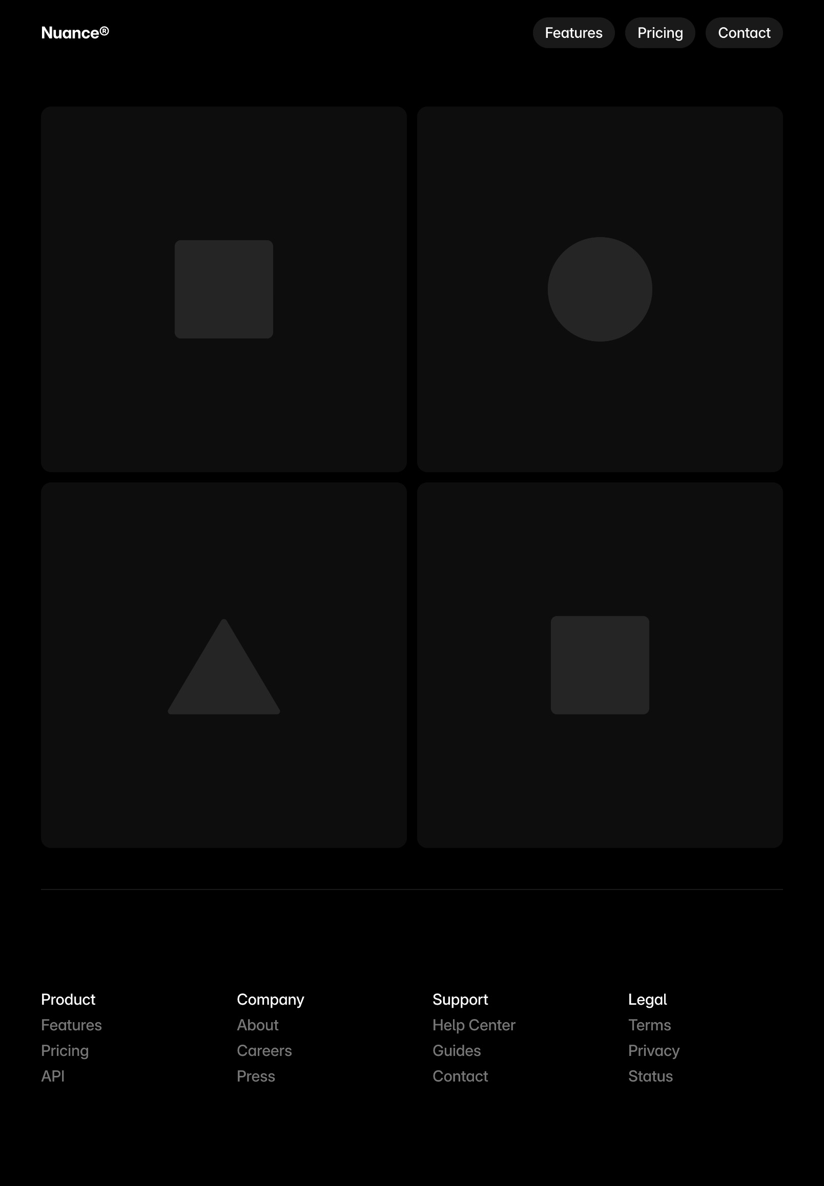 Example of a page generated by Wireframer