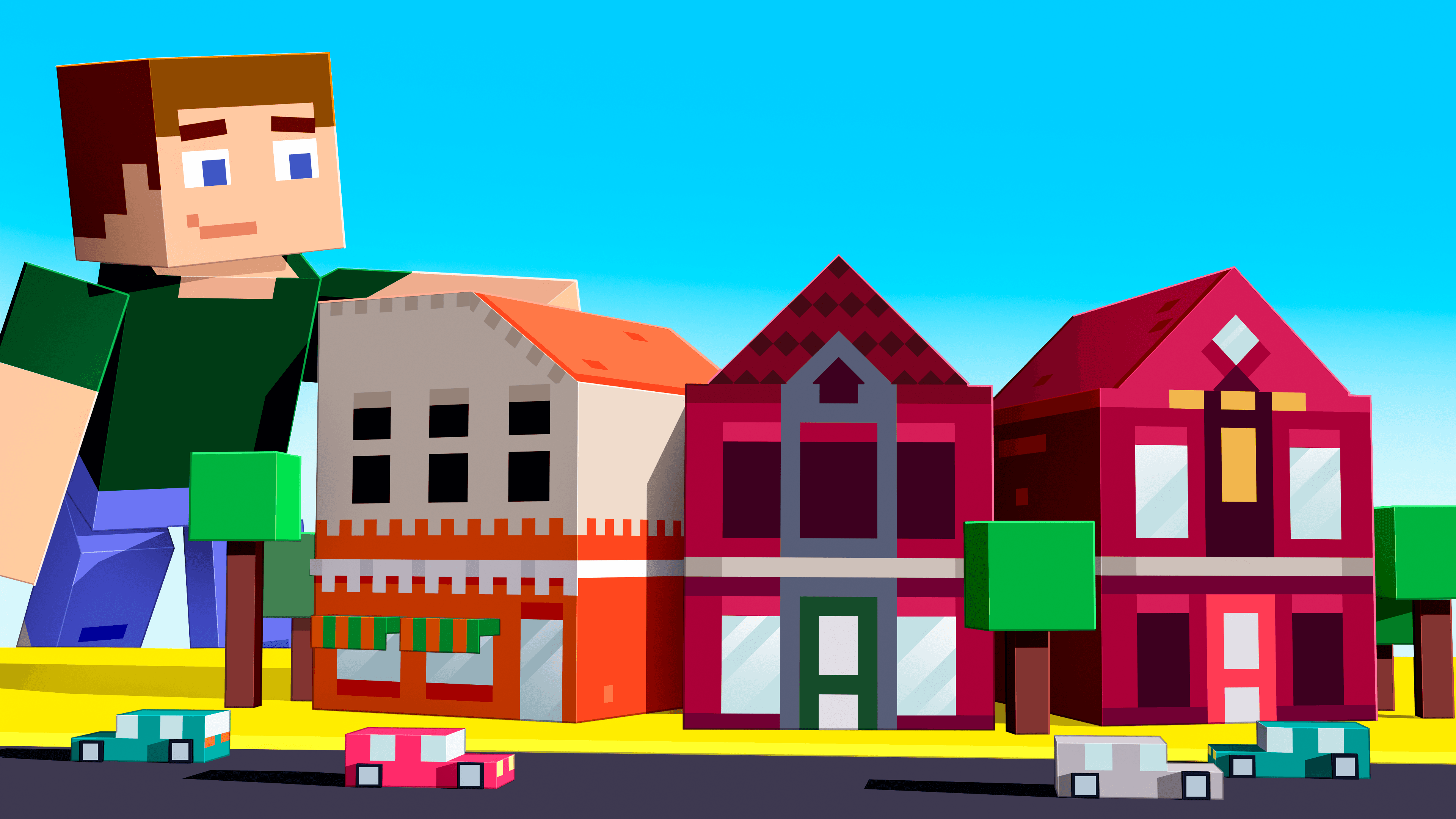 A smiling young man with crossed arms, wearing a plaid shirt and white t-shirt, poses against a dark background.